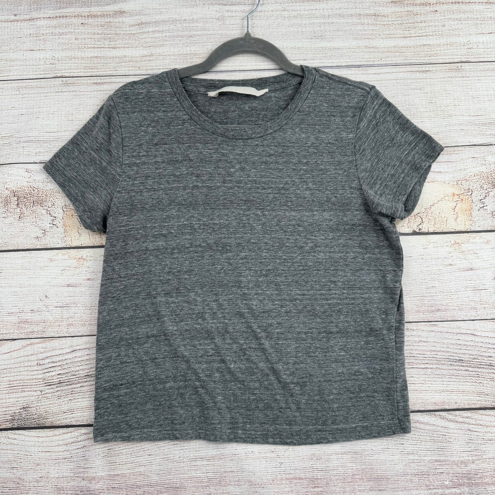 Mother The Lil Goodie Goodie T-Shirt Women Size M Heather Grey 8341-1177